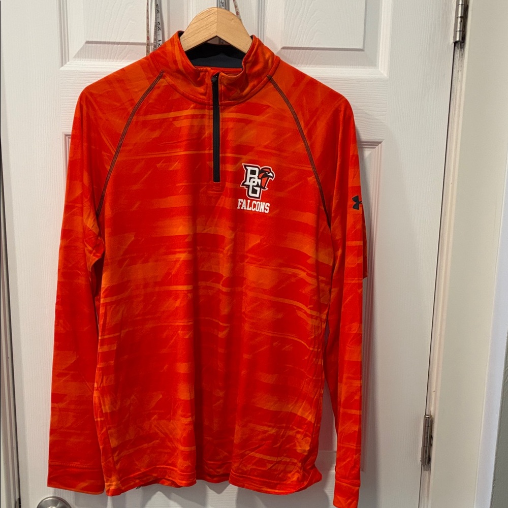 Under Armour Men's Orange Bowling Green Falcons Half-Zip Long Sleeve Shirt